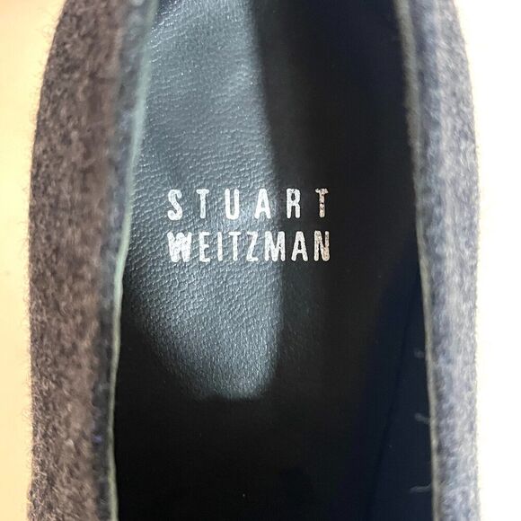 Stuart Weitzman Womens Leather and Flannel Lace Up Oxford Pumps Size 7 - Picture 7 of 10